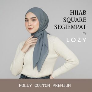 Hijab Square Segiempat Polly Cotton Premium