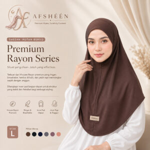 Instan Hijab Bergo Rayon Premium Size L | Shezan Series