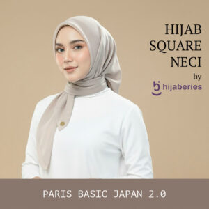 Hijab Segiempat Paris Basic Japan Neci - Hijaberies Series