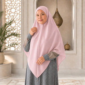 Khimar Bandana Afsheen Sahira Ceruty Babydoll Premium Hijab Syari Instan Adem Flowy