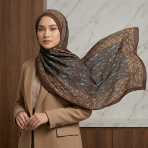 Pashmina Amara Paisley Series Ceruty Babydoll Premium Motif Elegant