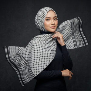 Pashmina Trellis Heritage Series Ceruty Babydoll Premium Motif Elegant