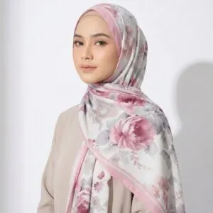 Pashmina Motif Print Series Ceruty Babydoll | Chiffon - Petal-Softness