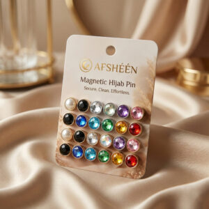 Pin Magnet Hijab Premium Gold Base | Peniti Hijab Magnet Tanpa Lubang, Anti Karat & Kuat