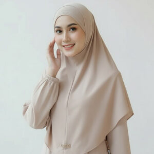 Hijab Instan Malay Non Pad Size L &ndash; XORA Series | Kerudung Polos Adem
