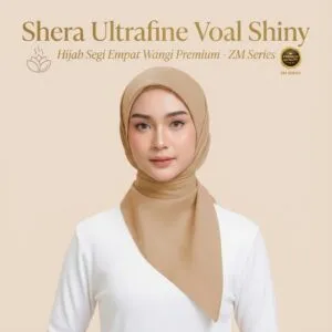 Hijab Shera Ultrafine Voal Shiny Segi Empat Wangi Premium - ZM Series
