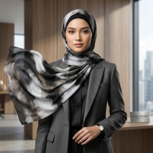 Pashmina Smoke Series Ceruty Babydoll Premium Motif Elegant