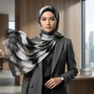 Pashmina Smoke Series Ceruty Babydoll Premium Motif Elegant